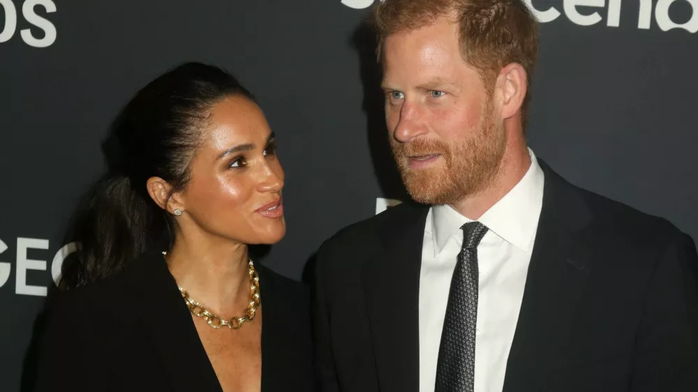 09 October 2025, US, New York: Duchess of Sussex Meghan Markle and Prince Harry, Duke of Sussex attend the 3rd Annual World Mental Health Day Gala held at Spring Studios in New York. Photo: Nancy Kaszerman/ZUMA Press Wire/dpa