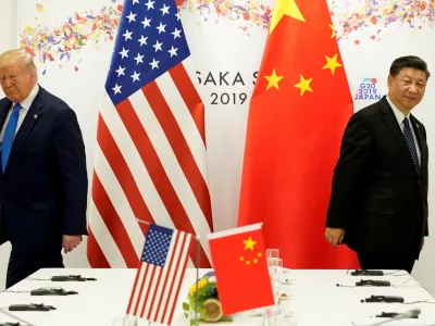FILE PHOTO: U.S. President Donald Trump attends a bilateral meeting with China's President Xi Jinping during the G20 leaders summit in Osaka, Japan, June 29, 2019. REUTERS/Kevin Lamarque/File Photo
