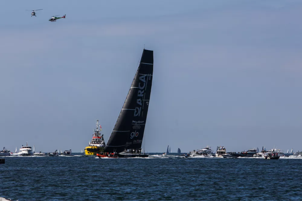 - Jadrnica Arca, 1. mesto, skiper Furio Benussi- 12.10.2025. - 57. Barcolana, največja jadralna regata na svetu, ki poteka v Tržaškem zalivu.//FOTO: Bojan Velikonja