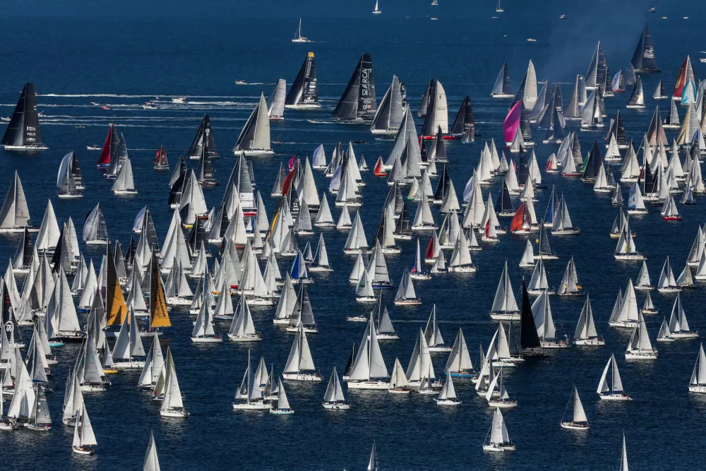 - 12.10.2025. - 57. Barcolana, največja jadralna regata na svetu, ki poteka v Tržaškem zalivu.//FOTO: Bojan Velikonja