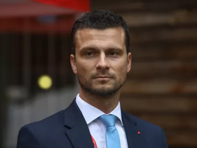 ﻿Jani Prednik - 10.10.2020 - volilno-programski digitalni kongres stranke SD – Socialni demokrati, na katerem so na daljavo volili novo vodstvo stranke;  //FOTO: Luka Cjuha.