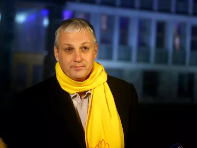 ﻿Aleš Primc, vodja Civilne iniciative za družino in pravice otrok in sovoditelj Koalicije za otroke gre!- - 20.12.2015 - referendum o noveli zakona o zakonski zvezi in družinskih razmerjih (ZZZDR-D) - Volivci so na referendumu 63,5 odstotki glasov zavrnili uveljavitev novele zakona, ki je izenačevala partnerske skupnosti. //FOTO: Bojan Velikonja