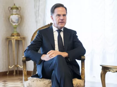 Mark Rutte13.10.2025 - Uradni obisk generalnega sekretarja zveze NATOFOTO: Nik Erik Neubauer