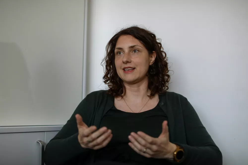 24.4.2024 - Mojca Plesničar je znanstvena sodelavka na Inštitutu za kriminologijo in docentka na Pravni fakulteti Univerze v Ljubljani.FOTO: Luka Cjuha