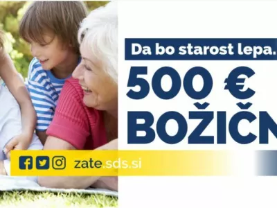 Plakat in brošura SDS pred volitvami 2018