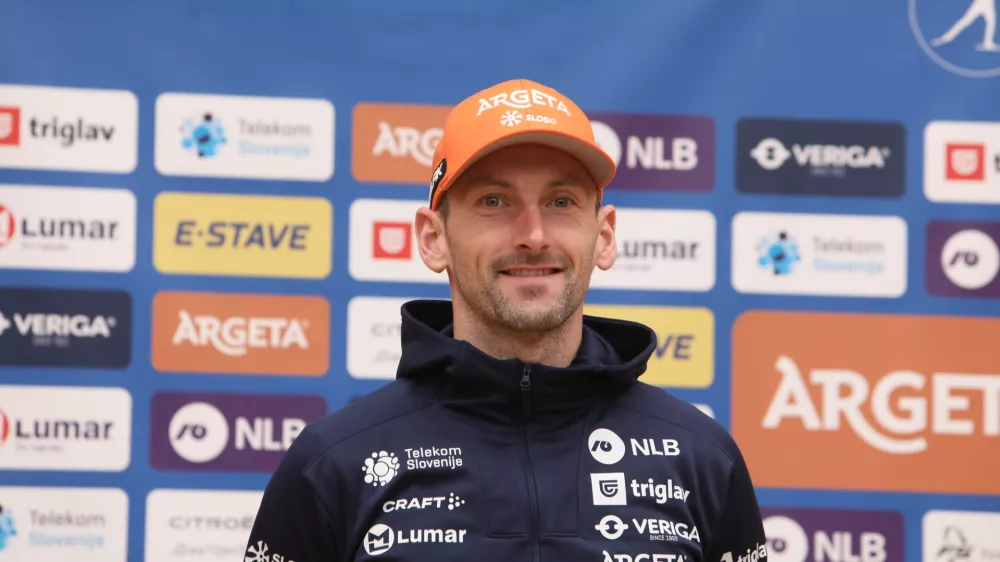 - Jakov Fak,- 07.10.2025. Predstavitev reprezentanc Smučarske zveze Slovenije za novo tekmovalno sezono.//FOTO: Bojan Velikonja