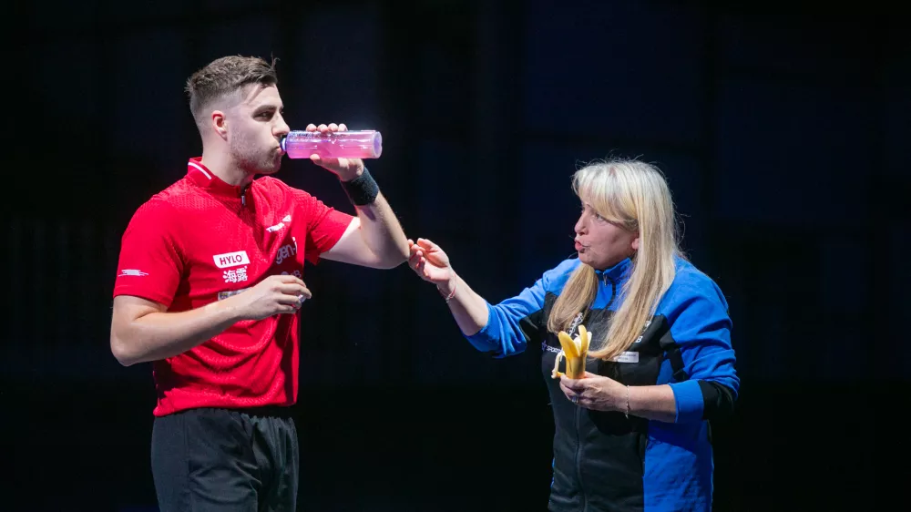 Darko Jorgić in Andreja Ojsteršek Urh15.06.2024 - WTT Star Contender Ljubljana 2024 namizni tenisFoto: Luka Cjuha