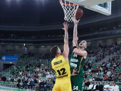 14.10.2025. Košarka Olimpija Aris Solun. Foto: Bojan Velikonja 