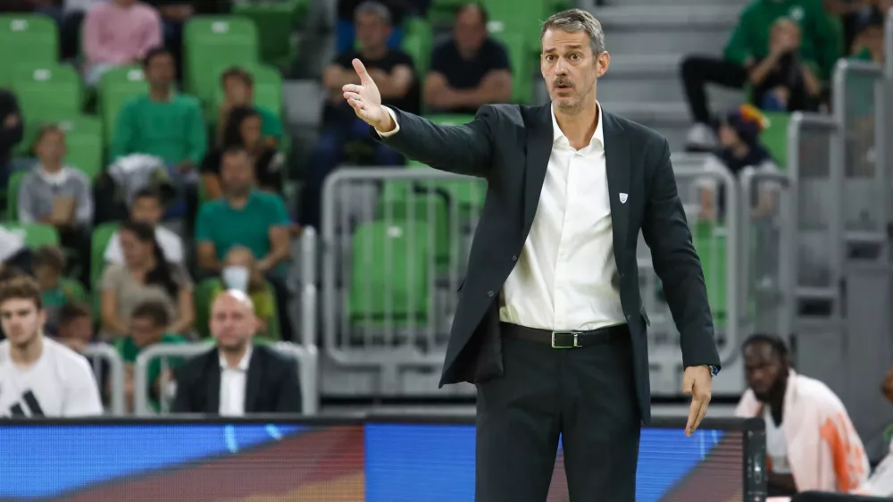 Jurica Golemac 29.09.2024 - Košarka Cedevita Olimpija - Dubaj v drugem krog regionalne liga ABA.FOTO: LUKA CJUHA