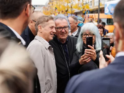 Murska Sobota.Regijski obisk vlade v Pomurju.Predsednik vlade Robert Golob je obiskal Trejzino senje.