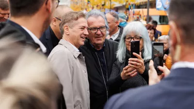 Murska Sobota.Regijski obisk vlade v Pomurju.Predsednik vlade Robert Golob je obiskal Trejzino senje.