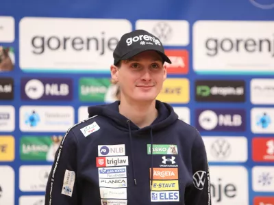 - Domen Prevc,- 07.10.2025. Predstavitev reprezentanc Smučarske zveze Slovenije za novo tekmovalno sezono.//FOTO: Bojan Velikonja