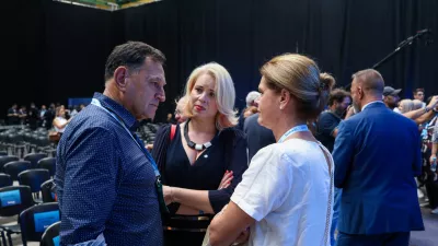  - Andrej Ribič, direktor DARS,- Urška Klakočar Zupančič, predsednica DZRS,- Alenka Bratušek, ministrica za infrastrukturo,- 19.09.2025. - 5. Kongres Gibanja Svoboda v Kopru.//FOTO: Bojan Velikonja