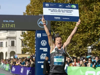 najuspešnejši Primož Kobe19.10.2025 - Ljubljanski maraton 2025 - tek - tekaška prireditevFoto: Luka Cjuha