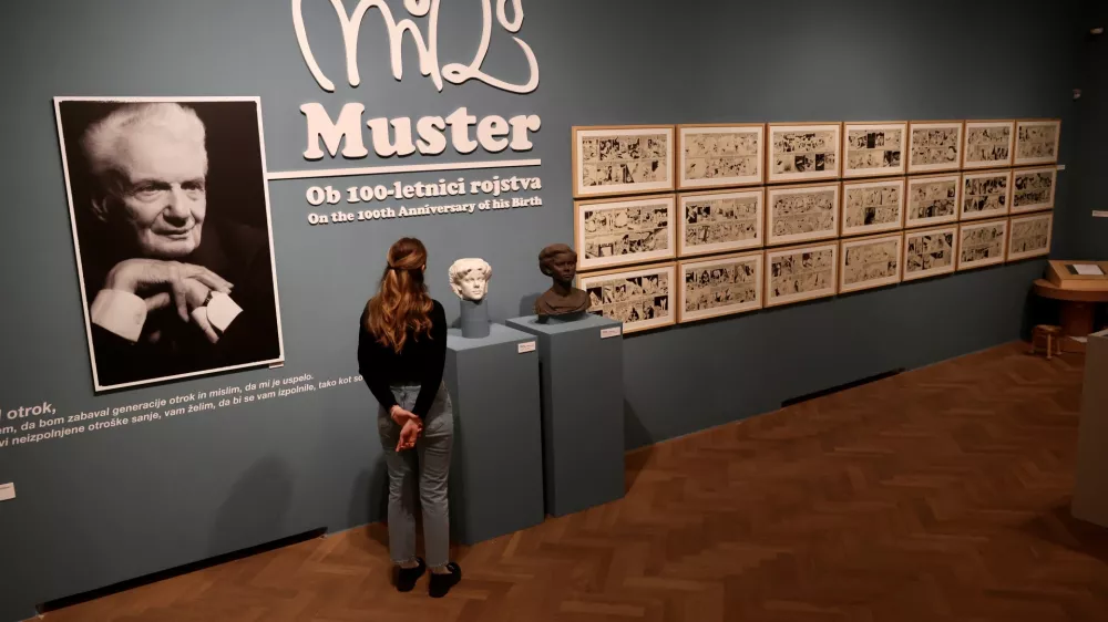 V Mestnem muzeju Ljubljana se nocoj odpira razstava ob stoletnici rojstva velikega klasika slovenskega stripa in animiranega filma Mikija Mustra. F Jaka Gasar