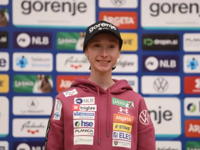 - Nika Prevc,- 07.10.2025. Predstavitev reprezentanc Smučarske zveze Slovenije za novo tekmovalno sezono.//FOTO: Bojan Velikonja