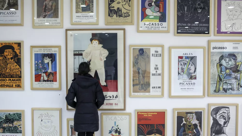 ﻿- 26.12.2015 - razstava grafik Pablo Picasso v Ljubljani - Opus z naslovom Suite Vollard (Vollardova suita),  //FOTO: Jaka Gasar