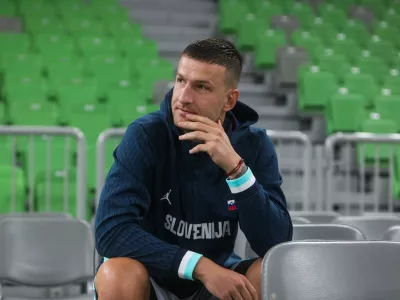- Alen Omić,- 31.07.2025. - Trening moške košarkarske reprezentance Slovenije pred pripravljalnimi tekmami.//FOTO: Bojan Velikonja