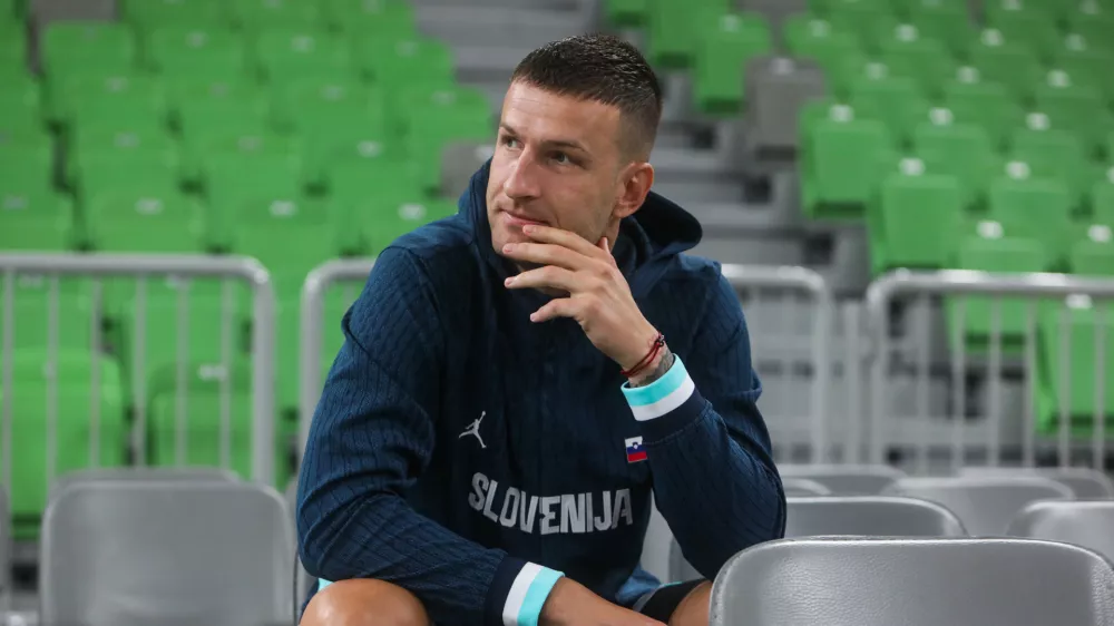 - Alen Omić,- 31.07.2025. - Trening moške košarkarske reprezentance Slovenije pred pripravljalnimi tekmami.//FOTO: Bojan Velikonja