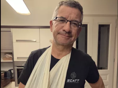 Takšno sliko je eden naših največjih športnikov objavil na facebook profilu.