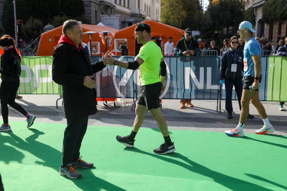 Ljubljanski župan Zoran Janković19.10.2025 - Ljubljanski maraton 2025 - tek - tekaška prireditevFoto: Luka Cjuha