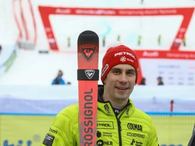Žan Kranjec01.03.2025 - Audi FIS svetovni pokal v alpskem smučanju Kranjska GoraFoto: Luka Cjuha