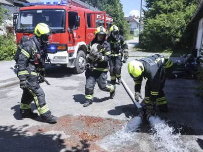 - 30.05. 2025 - 30 urna gasilska vaja v primeru uničujočega potresa - gasilci, reševanje, gašenje//FOTO: Jaka Gasar
