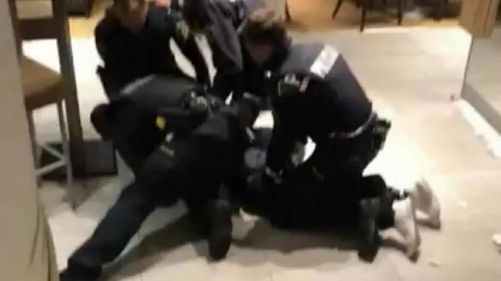 nasilje središče ljubljane policija