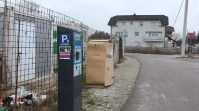  Parkomat MOL. 24.02.2025. Lokacija za Gradbišče soseske Rakova jelša 3. Foto: Bojan Velikonja 