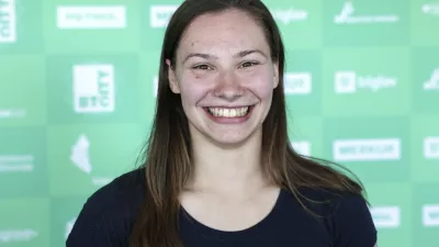 Lucija Hribar- 15.04.2024 - novinarska konferenca pred evropskim prvenstvom v športni gimnastiki //FOTO: Jaka Gasar