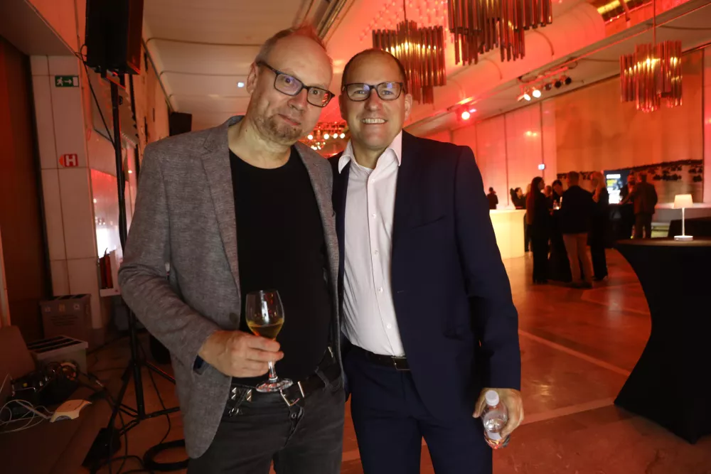 Docentric, Jurij Leskovec, Nice Label, Matej Košmrlj ZlataGazela 201723.10.2025 - Gazela 2025 - sklepna prireditev Slovenska gazela 2025 v organizaciji časnika Dnevnik, slavnostna razglasitev zlate Gazele za leto 2025. Cankarjev dom //FOTO: Luka Cjuha