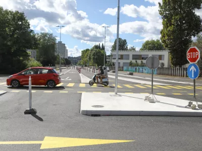 31.08.2025 Linhartova cesta - rondo Žale delno odprtjeFoto: Luka Cjuha