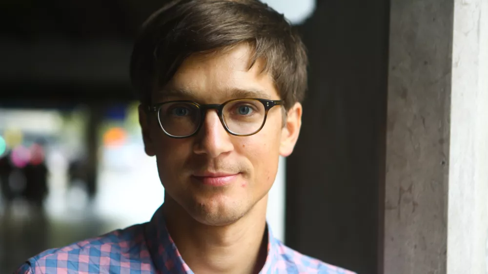 dr. Jure Leskovec, strokovnjak za proučevanje velikih socialnih in informacijskih omrežij - predavatelj računalni&scaron;tva na prestižni ameri&scaron;ki univerzi Stanford   //FOTO: Bojan Velikonja / Foto: Bojan Velikonja