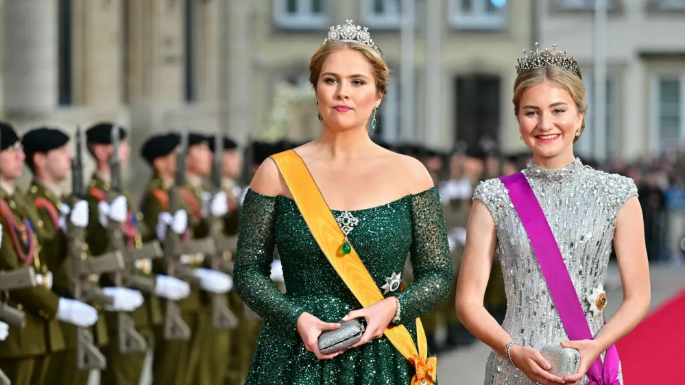 Princesa Katarina-Amalija z Nizozemskega in Elizabeta Belgijska oktobra letos. / Foto: Profimedia