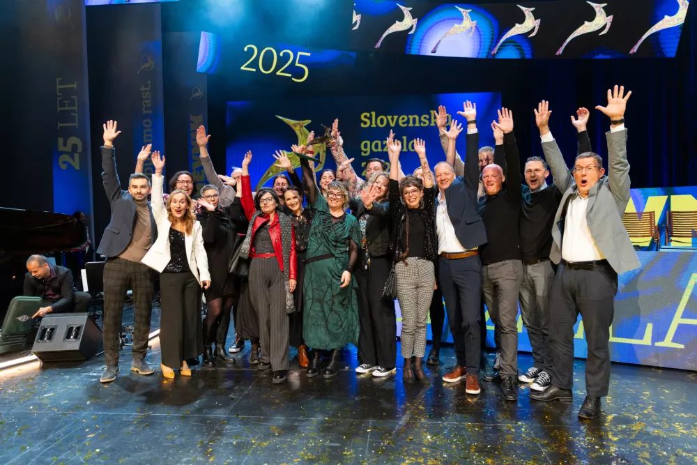 Delavci podjetja Docentric, zmagovalca Slovenske gazele 2025 (Foto: Adrian Pregelj)