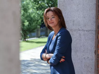 Tanja Fajon- 25.08.2025 - obisk zunanje ministrice Varsen Agabekjan, kjer jo pričaka ministrica za zunanje in evropske zadeve Tanja Fajon //FOTO: Jaka Gasar