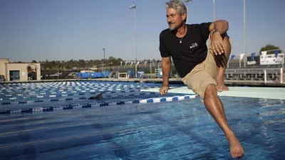 FILE - In this Feb. 1, 2011 photo, former Olympic gold medalist and diving coach Greg Louganis poses for photos in Fullerton, Calif. As an athlete mentor at the London Olympics, Louganis is trying to make sure the stress of winning medals isn't heaped on the shoulders of American divers, who have been chasing his standard of excellence since Louganis became the sport's icon in the 1980s. The U.S. has been blanked in diving in two consecutive Olympics, and hasn't won a gold since 2000. (AP Photo/Jae C. Hong, File)