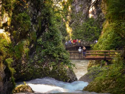The Vintgar Gorge or Bled Gorge is a 1.6-kilometer gorge in northwestern Slovenia in the municipalities of Gorje and Bled.