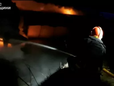 A firefighter operates following a Russian drone strike, amid Russia's attack on Ukraine, in a location given as Odesa region, in this screen grab taken from a handout video released on November 2, 2025. State Emergency Service of Ukraine in the Odesa Region/Handout via REUTERS  THIS IMAGE HAS BEEN SUPPLIED BY A THIRD PARTY. MANDATORY CREDIT VERIFICATION: Reuters was not able to independently verify the location and date of the handout video.