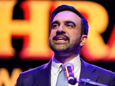 Zohran Mamdani speaks after winning the mayoral election, Tuesday, Nov. 4, 2025, in New York. (AP Photo/Yuki Iwamura)