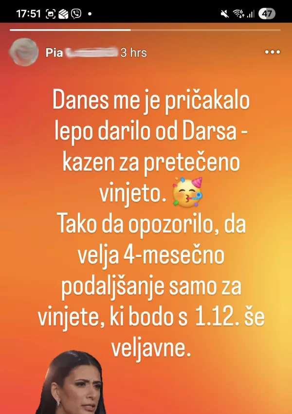 Nedavna objava na spletu / Foto: Zajem Zaslona