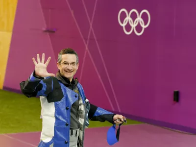 Velika Britanija, London. Poletne olimpijske igre 2012. Streljanje z malokalibrsko pusko, finale. Slovenski strelec Rajmond Debevec. Foto: Stanko Gruden/STA