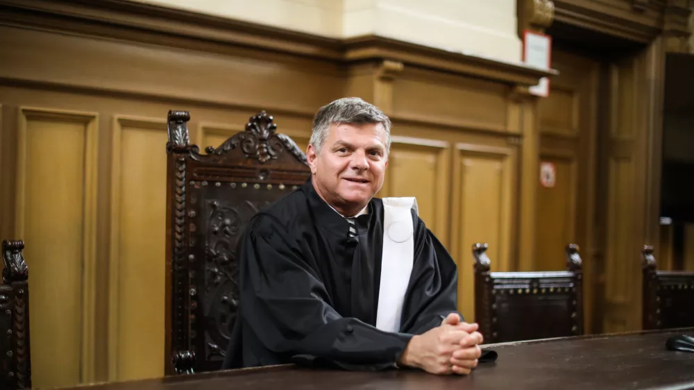 - 20.10.2022 - Marjan Pogačnik, vi&scaron;ji sodnik - predsednik Okrožnega sodi&scaron;ča v Ljubljani od leta 2014 //FOTO: Bojan Velikonja