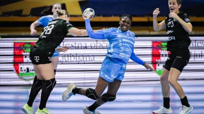 Grace Zaadi05.10.2025 Krim OTP Group Mercator - Ferencvaroš v četrtem krogu evropske lige prvakinj, dvorana TivoliFoto: Nik Erik Neubauer