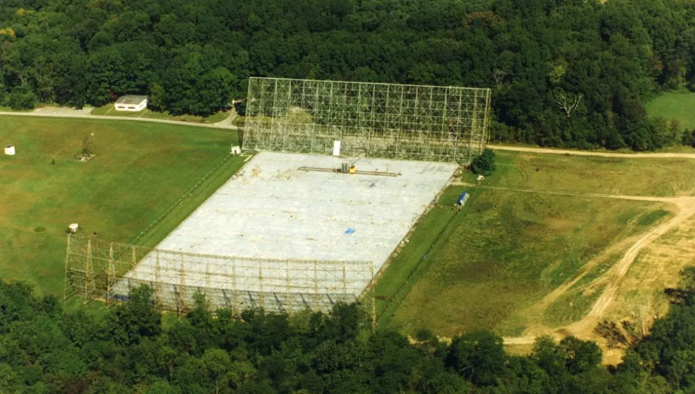 The observatory completed the Ohio Sky Survey in 1971, and from 1973&ndash;1995, Big Ear was used to search for extraterrestrial radio signals, making it the longest running SETI project in history. In 1977, the Big Ear received the Wow! signal. The observatory was disassembled in 1998 when developers purchased the site from the university and used the land to expand a nearby golf course.[2]