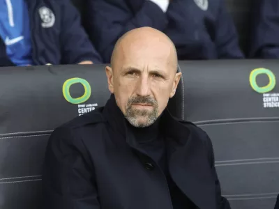 trener Celja Damir Krznar 02.03.2024 - nogomet - Olimpija – Celje, Prva liga Telemacha, 24. krog://FOTO: Luka Cjuha