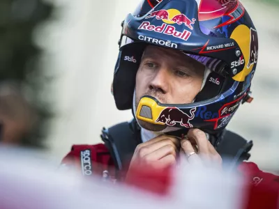 Ogier Sebastien before first stage of WRC Finland 2019. Photo/Petr Skrivanek (CTK via AP Images)