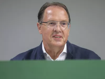 predsednik NK Olimpija Adam Delius - 04.07.2022 – Nogometni klub NK Olimpija - imenovanje novega glavnega trenerja //FOTO: Jaka Gasar