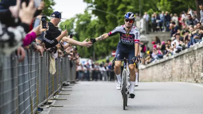 Primoz Roglic of Red Bull Bora Hansgrohe is seen during Giro di Italia in Treviso, Italy on May 24, 2025. // Charly L&oacute;pez / Red Bull Content Pool // SI202505240846 // Usage for editorial use only // 