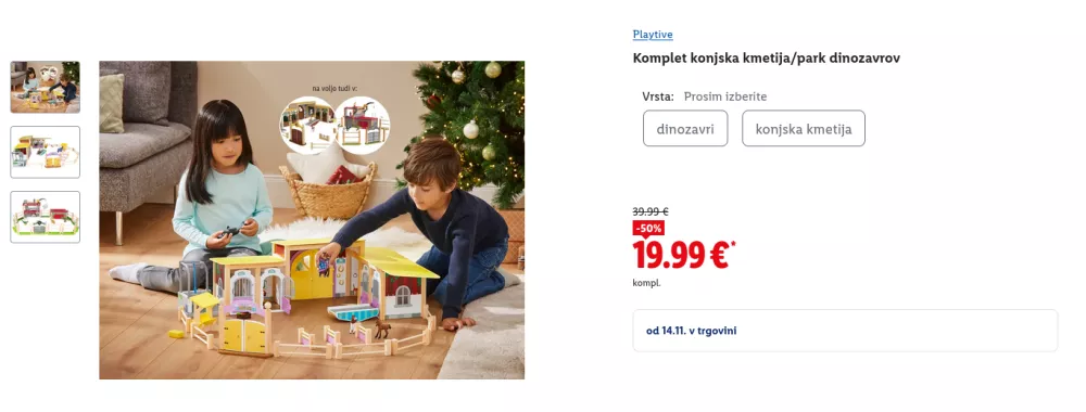 Zelo ugodna cena za takšno igračo. / Foto: Zajem Zaslona